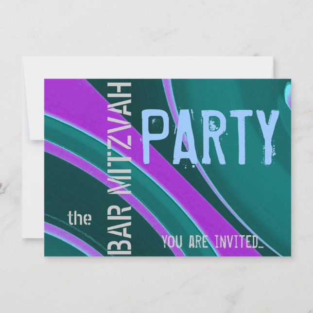 Invitation Fête Bar Mitzvah (Devant)