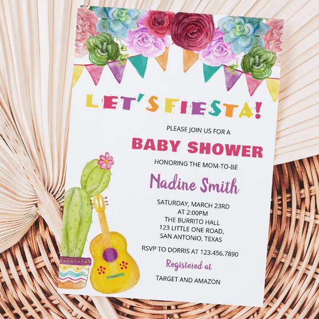Invitation Fête Bébé Fiesta (Créateur téléchargé)