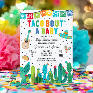 Invitation Fête Bébé Fiesta Mexicaine Baby Shower