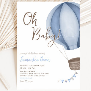 Invitation Fête Bébé Oh Bébé Garçon