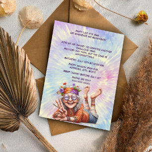 Invitation Fête comme c'est 1969 Anniversaire-Rétro 60s Miles