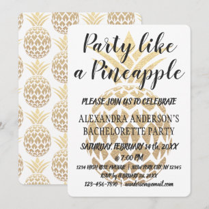 Invitation Fête comme un ananas Bachelorette