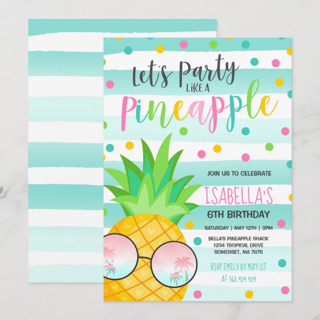 Invitation Fête Comme Un Anniversaire D'Anniversaire D'Annive (Devant / Derrière)