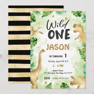Invitation Fête Comme Un Dinosaure, Anniversaire