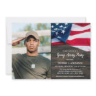 Fête d'adieu militaire Drapeau américain Photo pat