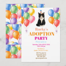 Fête d'adoption Jour de Gotcha Chat Smoking Pet