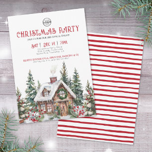 Invitation Fête d'affaires festive de Noël