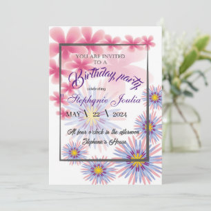 Invitation fête d'anniversaire