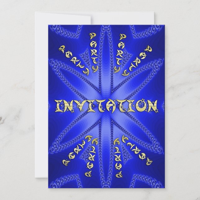 Invitation fête d'anniversaire (Devant)