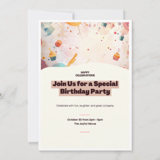 Invitation Fête d'anniversaire