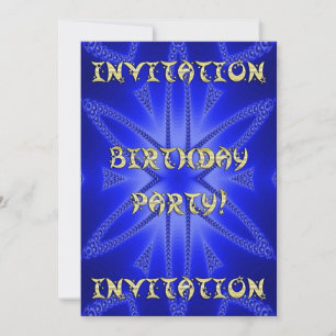 Invitation fête d'anniversaire