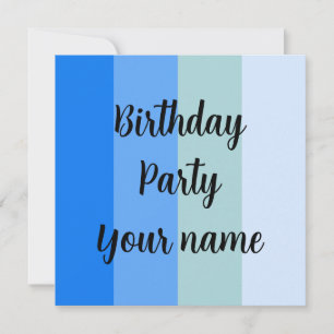 Invitation Fête d'anniversaire
