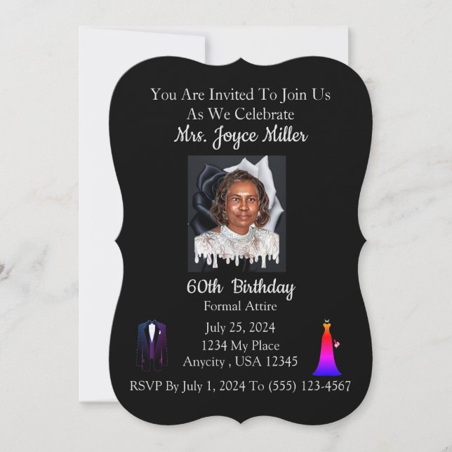 Invitation Fête d'anniversaire (Devant)