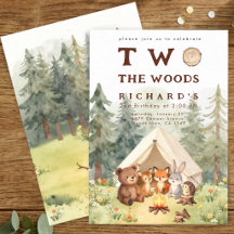 Fête d'anniversaire 2 ans Two the Woods Happy Camp