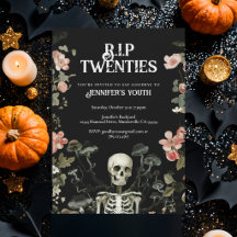 Fête d'anniversaire 30 ans RIP Twenties Floral Ske