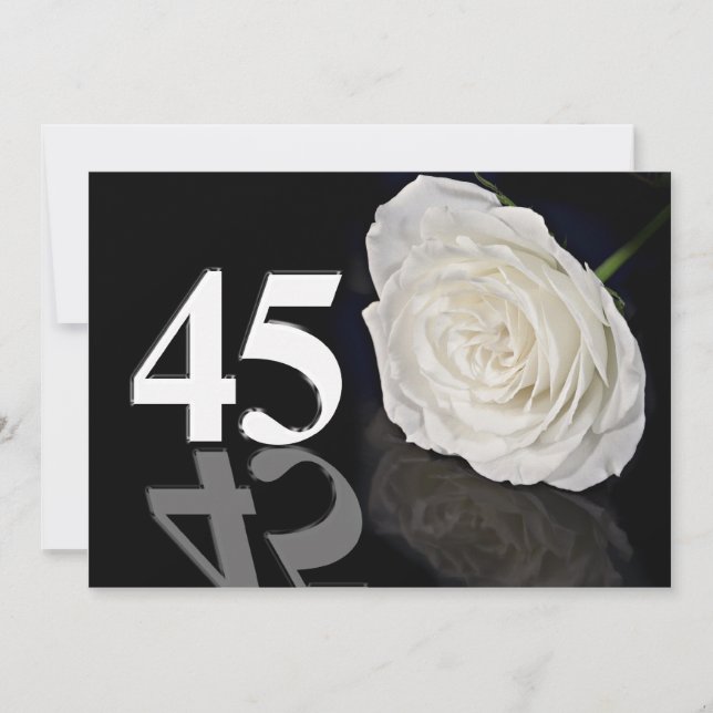 Invitation fête d'anniversaire 45 ans (Devant)