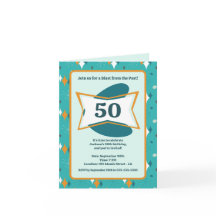 Fête d'anniversaire 50 ans Rétro Milieu du siècle
