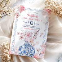 Fête d'anniversaire à la chinoiserie rose cerisier