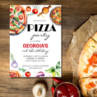 Fête d'anniversaire à la pizza modèle italienne à