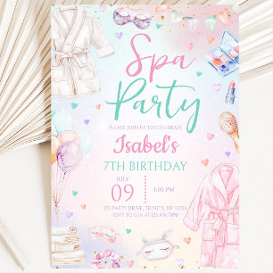Invitation Fête d'anniversaire au Spa