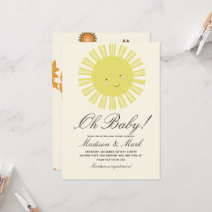 Invitation Fête d'anniversaire automne soleil d'automne