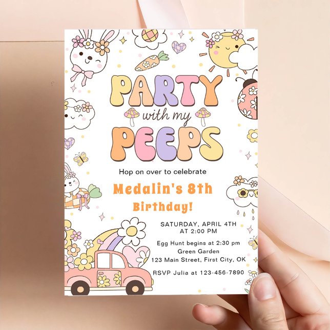 Invitation Fête d'anniversaire avec mes potes (Créateur téléchargé)