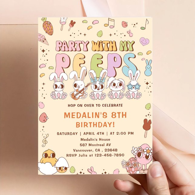 Invitation Fête d'anniversaire avec mes potes (Créateur téléchargé)