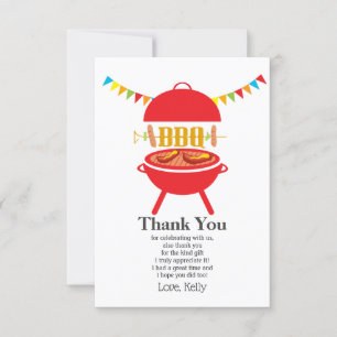 Invitation fête d'anniversaire BBQ, barbecue, barbecue grill,