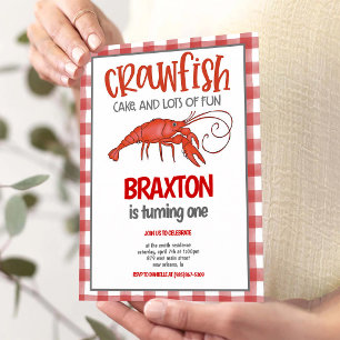 Invitation Fête d'anniversaire Cajun pour la première année a