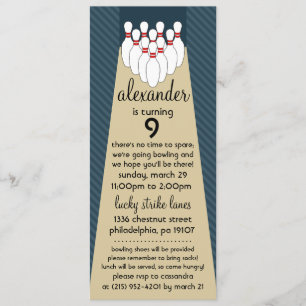 Invitation Fête d'anniversaire chanceuse bleue de minuit de