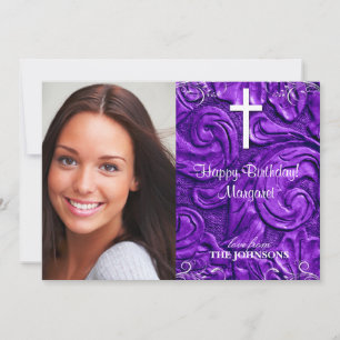 Invitation Fête d'anniversaire chrétien Photo Je peux faire t