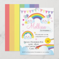 Fête d'anniversaire Cloud and Rainbow Children