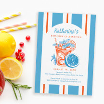 Fête d'anniversaire Cocktail de citron bleu côtier