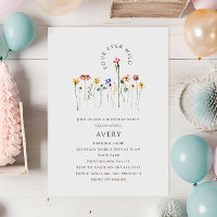 Fête d'anniversaire colorée de quatre Fleurs sauva