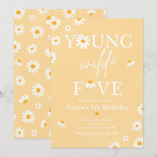 Invitation Fête D'Anniversaire Daisy Bohmian Young Wild Et Ci
