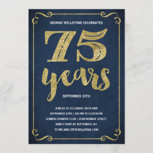 Invitation Fête d'anniversaire d'aluminium de Faux de la