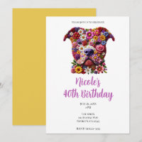 Fête d'anniversaire d'amoureux de chien à visage d