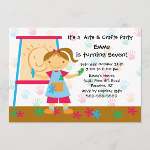 Invitation Fête d'anniversaire d'art et de métier