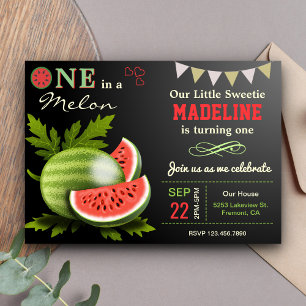 Invitation Fête d'anniversaire de 1 an sur le thème de la pas