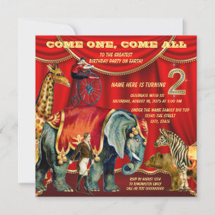 Invitation Fête d'anniversaire de 2 ans