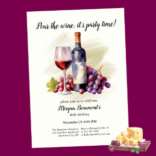 Invitation Fête d'anniversaire de 40 ans sur le thème Élégant