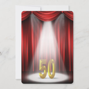 Invitation Fête d'anniversaire de 50 ans