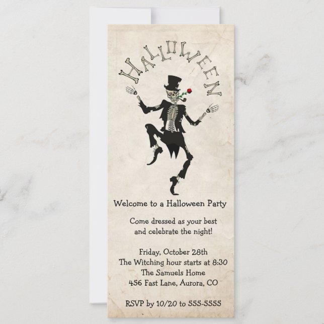 Invitation Fête d'anniversaire de bachelorette Steampunk Hall (Devant)