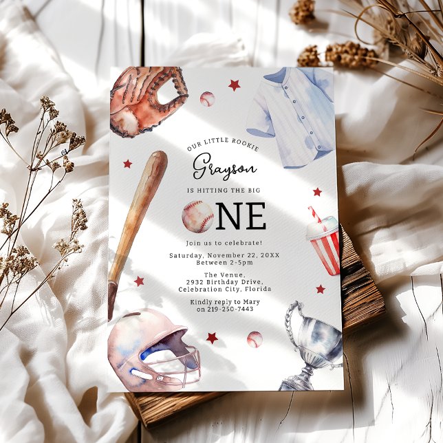 Invitation Fête d'anniversaire de baseball pour enfants (Créateur téléchargé)