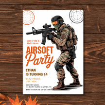 Fête d'anniversaire de bataille Airsoft Gear Up