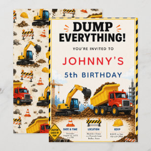 Invitation Fête d'anniversaire de construction
