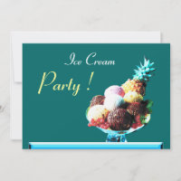 FÊTE D'ANNIVERSAIRE DE CRÈME DE GLACE 2, vert bleu