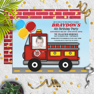 Invitation Fête d'anniversaire de dessin animé amusant pour e