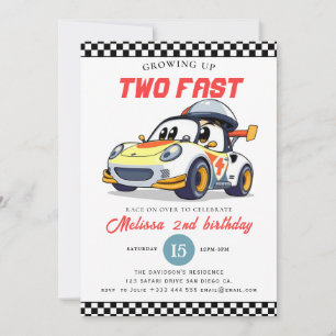 Invitation Fête d'anniversaire de deux ans pour un garçon de