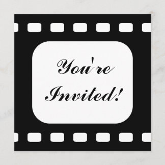 Invitation Fête d'anniversaire de film de bande de film